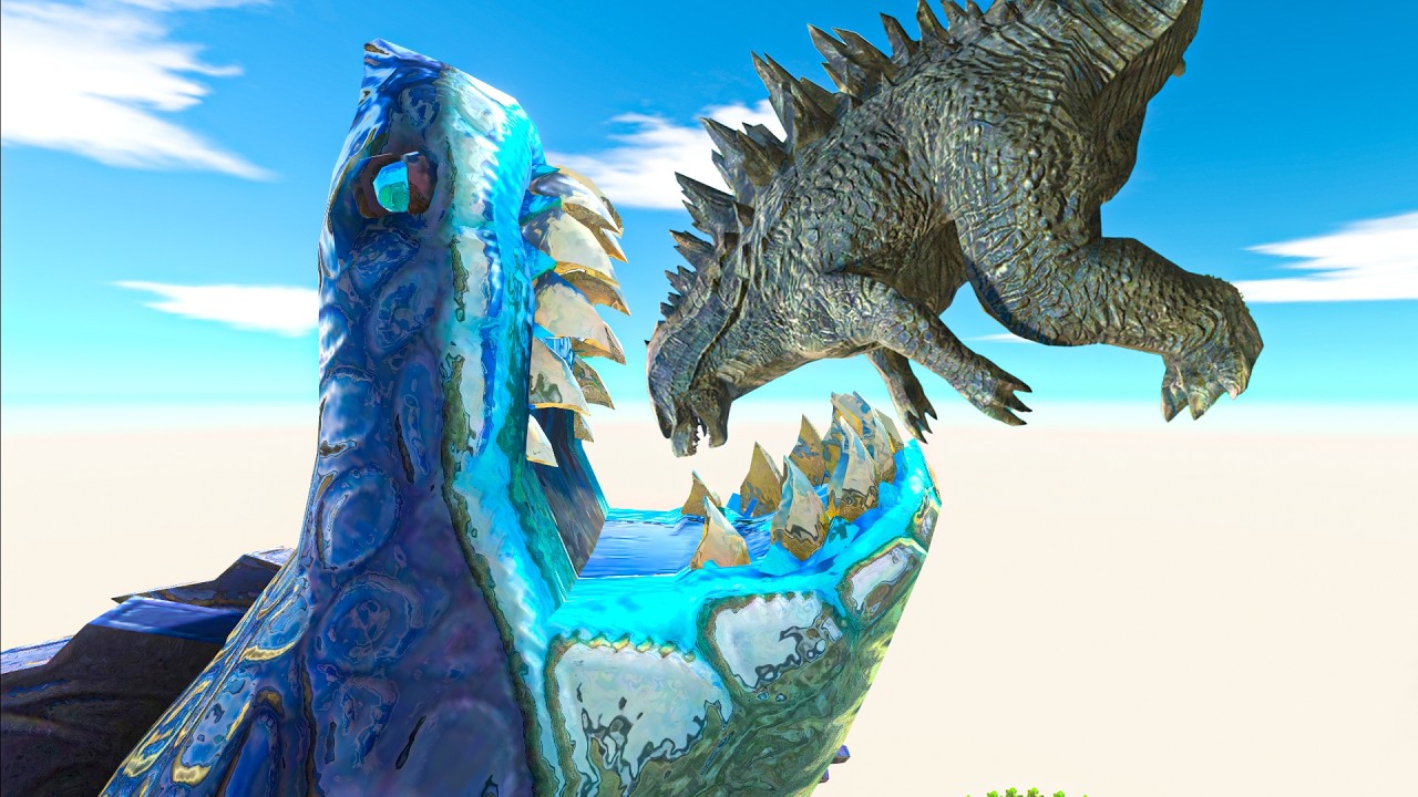 Godzilla vs Big and Little Size Units - Animal Revolt Battle Simulator
