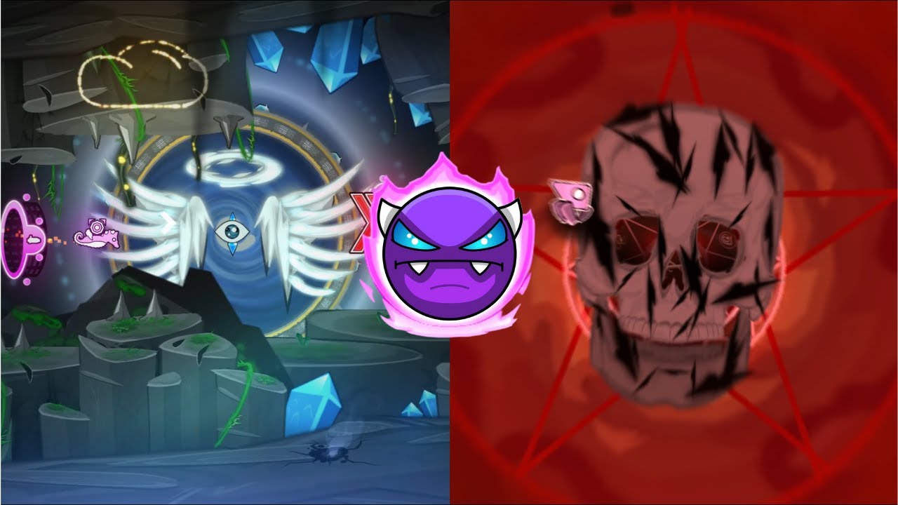 J'ai fini 3 DEMONS SUPER FUN sur Geometry Dash ! | FR