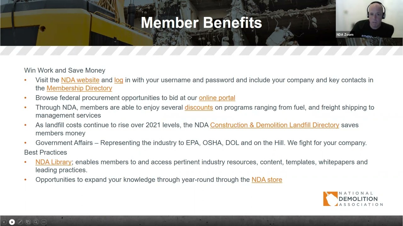 Webinar: NDA 2022 Member Benefits and Services