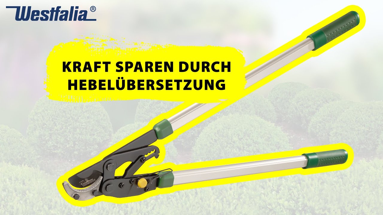 2in1 Amboss Ratschen Astschere - Äste schneiden leicht gemacht | Westfalia