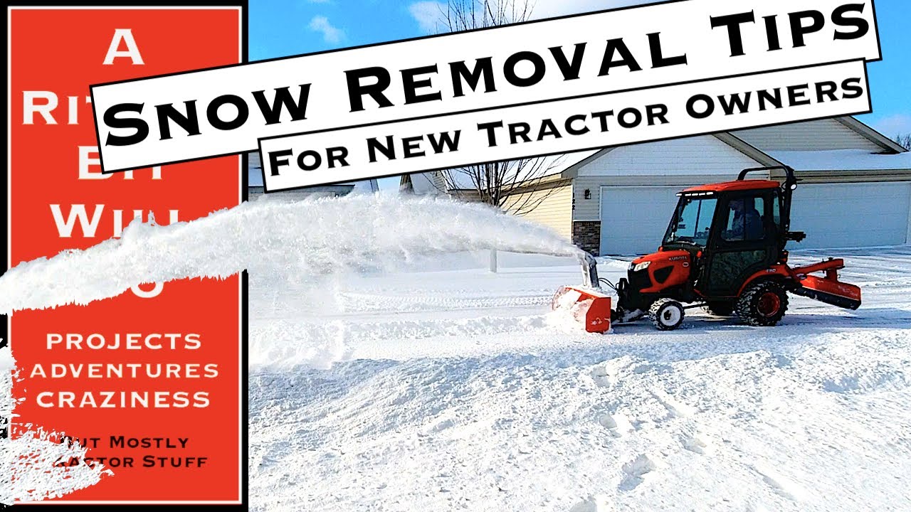 SNOW REMOVAL FOR BEGINNERS (Kubota BX23S Tractor in Winter)