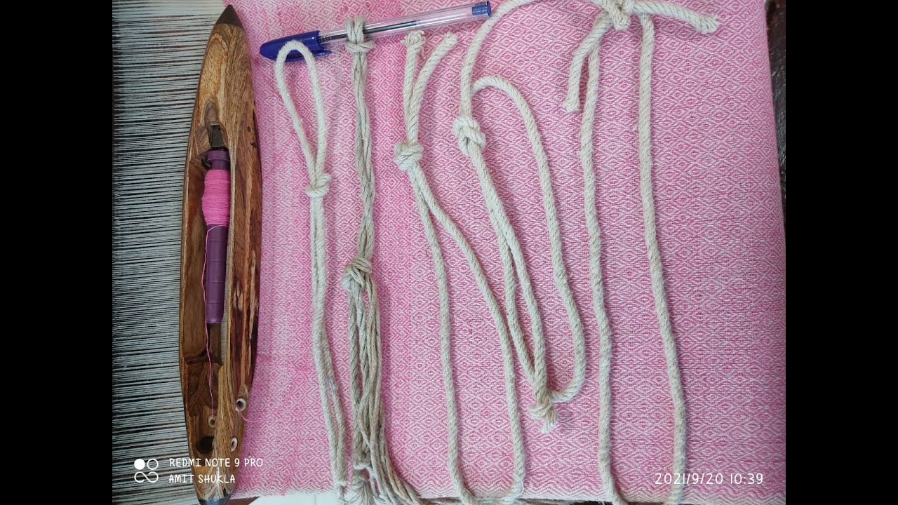Different types of Knots used in Handloom Weaving | Dog | Weavers | Square | Slip | Snitch | Piecing