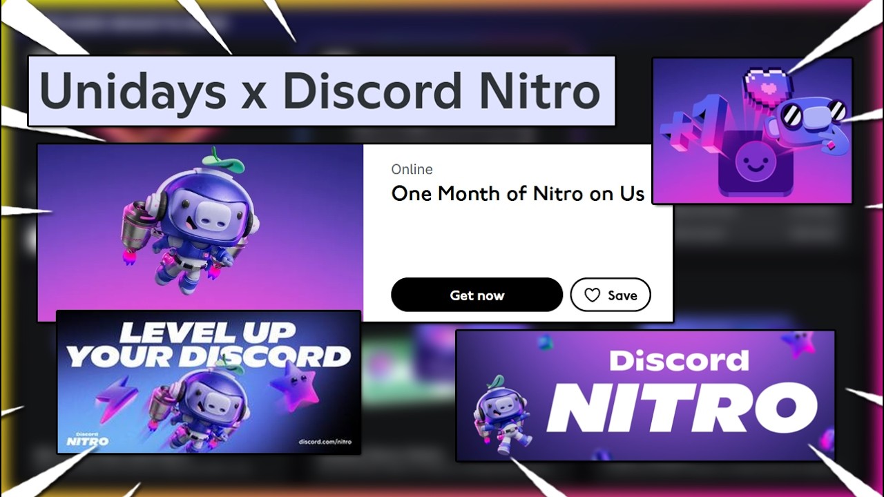 Unidays X Discord Nitro Promo 1 YEAR LONG