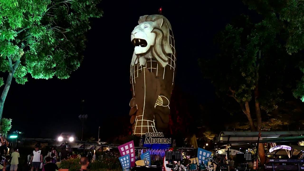 Merlion Laser Show @Sentosa 30 Jul 16 by ET