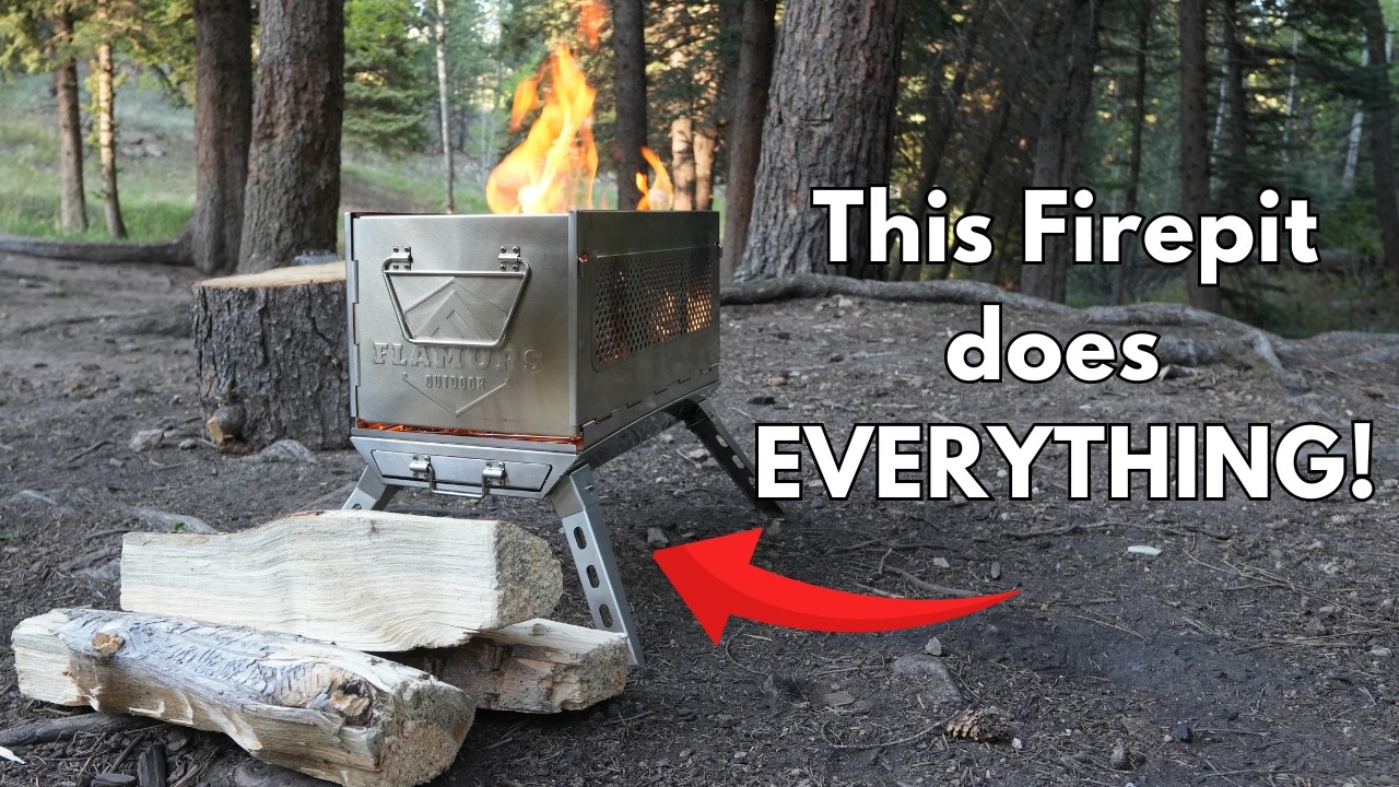 The Fire Pit that Does it ALL! Best Camping Wood and Charcoal Fire Pit | Flamurs KALEIDOSCOPE Review