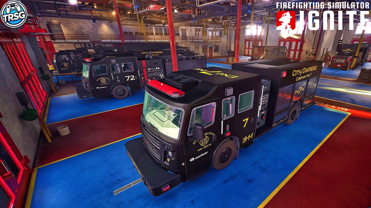 Firefighting Simulator Ignite - New Blackout Truck Edition Skins DLC and Vehicle Customization! #26