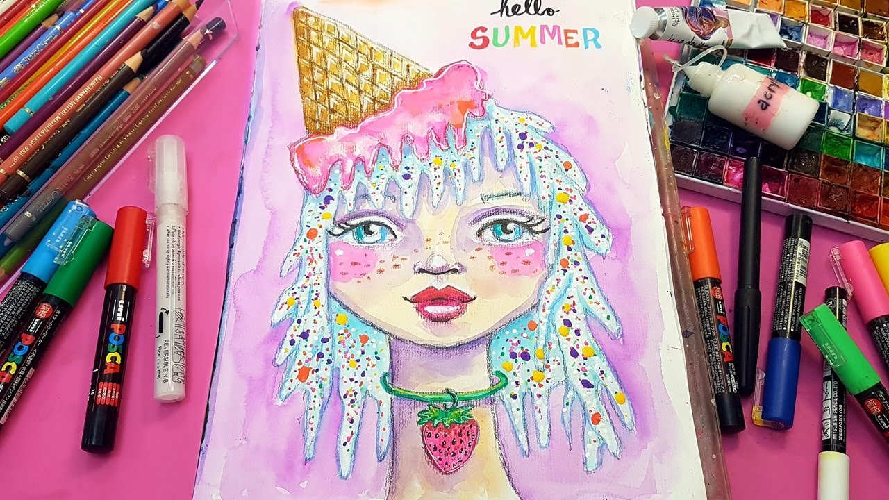 ❤️ VIDEO HOP for #SecondSaturdayArt &ndash; Summer/Strawberry