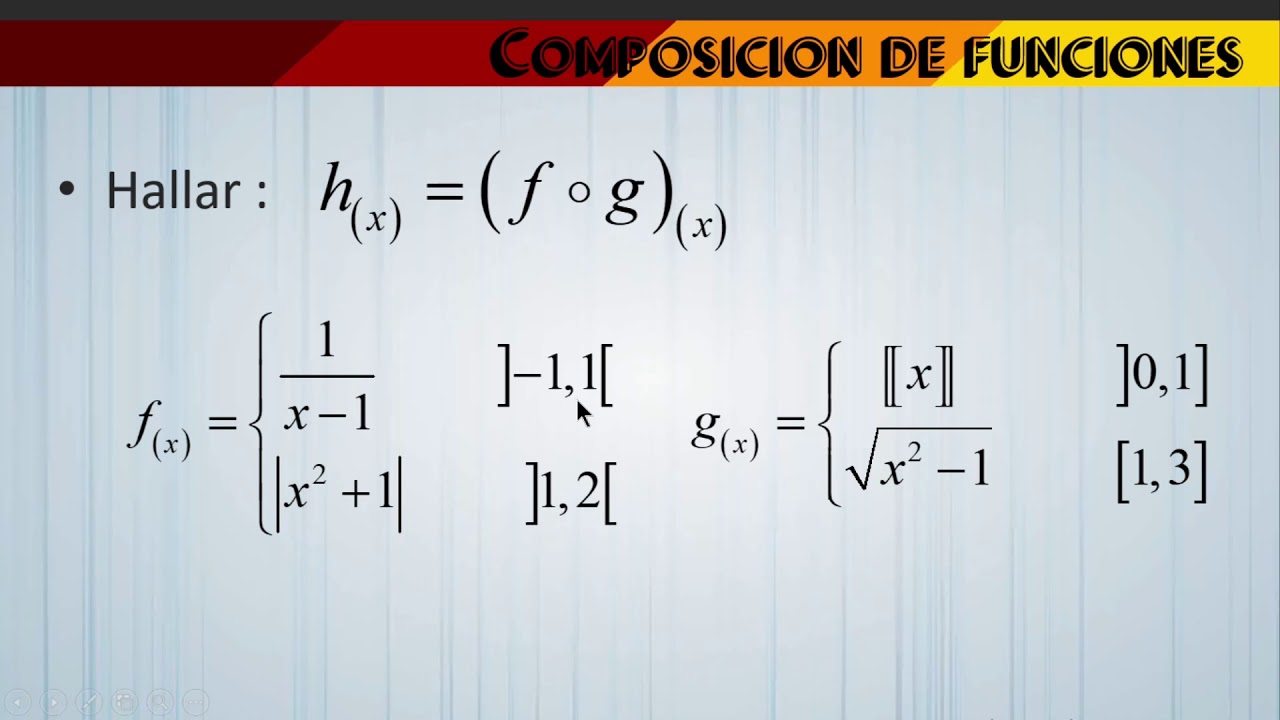 2.4 Composición de funciones