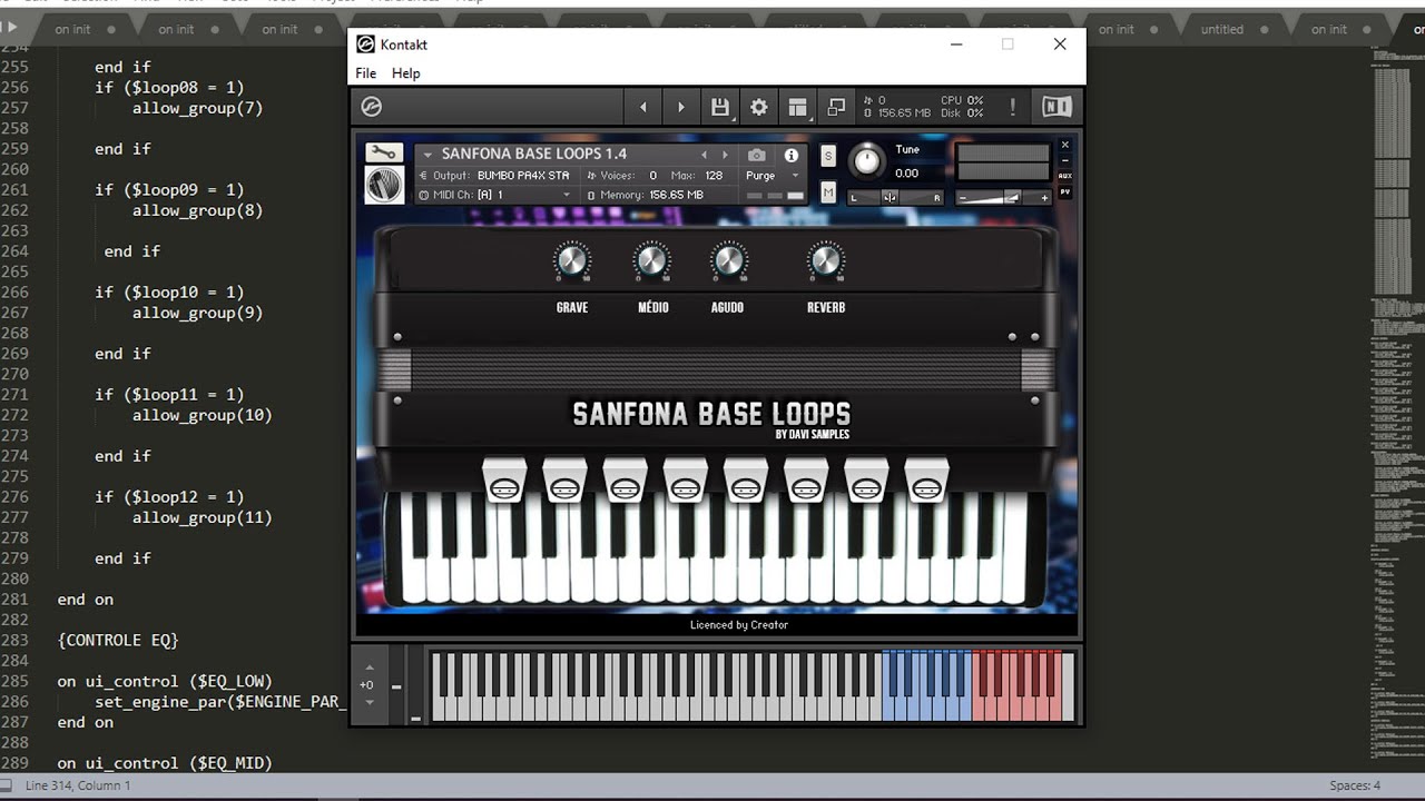 Sanfona Base Loops para Kontakt - (Grátis - Link na Descrição)