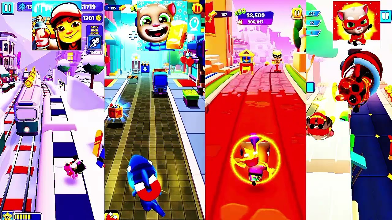 What's ❓ the game Subway Surfers 🆚 Tlaking Tom hero dash 🆚 Tlaking Tom gold run 🆚 Tom time rush 2026