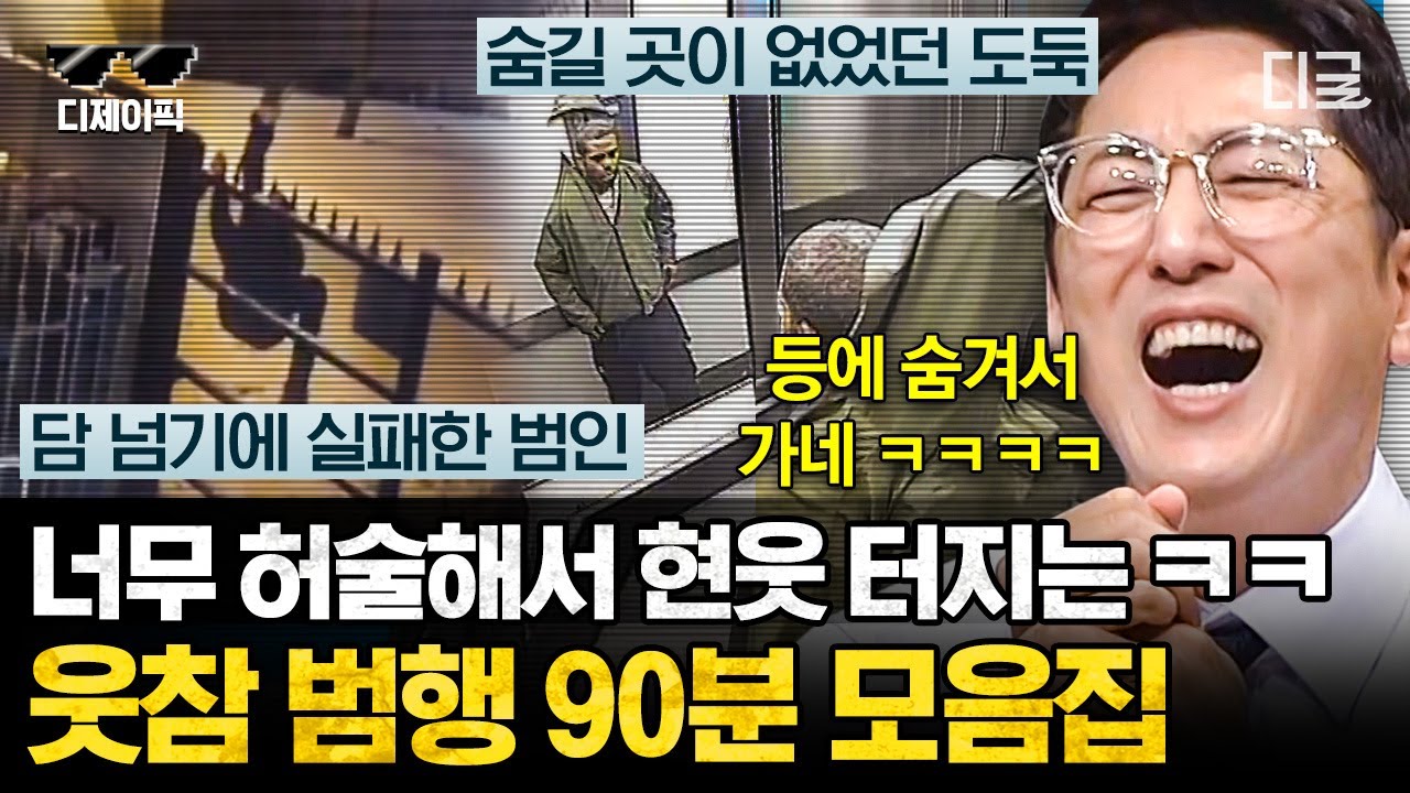 [#프리한19] (90분) 리얼리티 개그쇼인가...? 너무 허술한 범행에 웃음 밖에 안나오는 허당 범죄 모음🤣 그냥 가만히라도 있지;; | #디제이픽