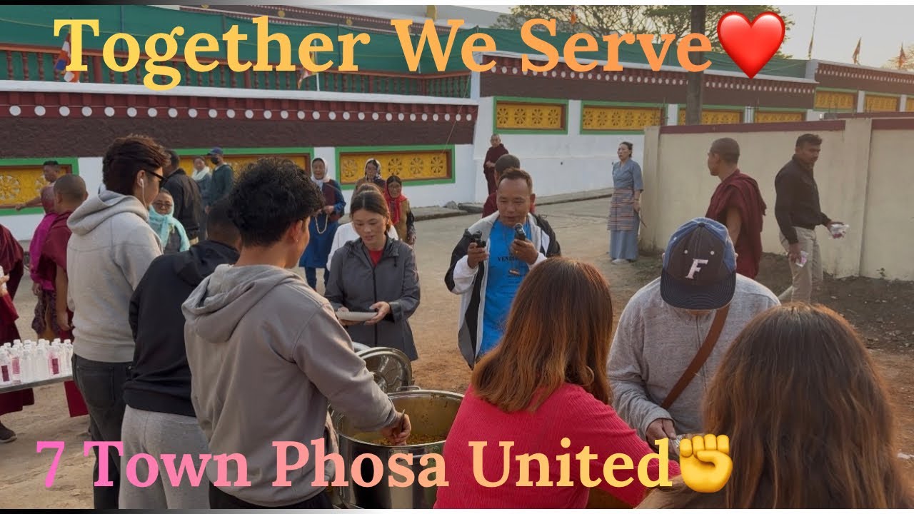 02/02/2026 | Together as One 🤍 | 7 Town Phosa Community Breakfast. #tibetanvlogger #mundgod