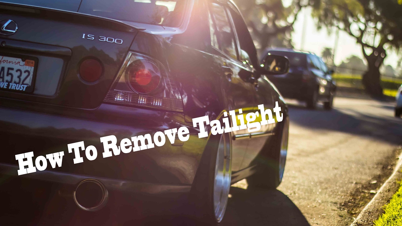 How To Replace Tailight/Install Led Bulb For Lexus is300