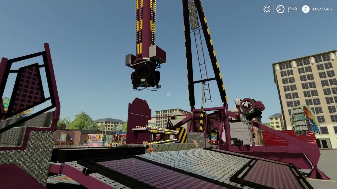 FS19 Funfair Build Up Oranget Part 2