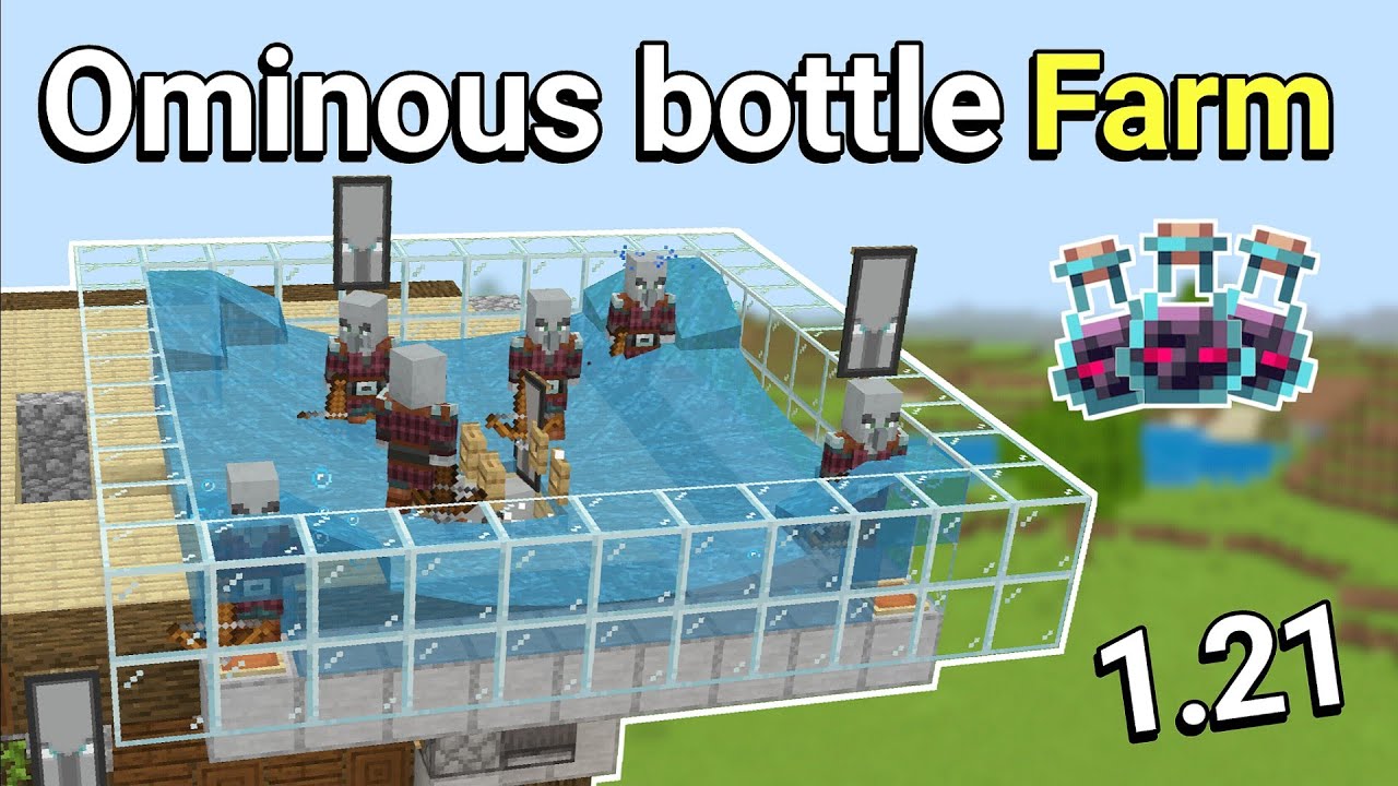Minecraft Easiest Ominous Bottle Farm 1.21 Bedrock!