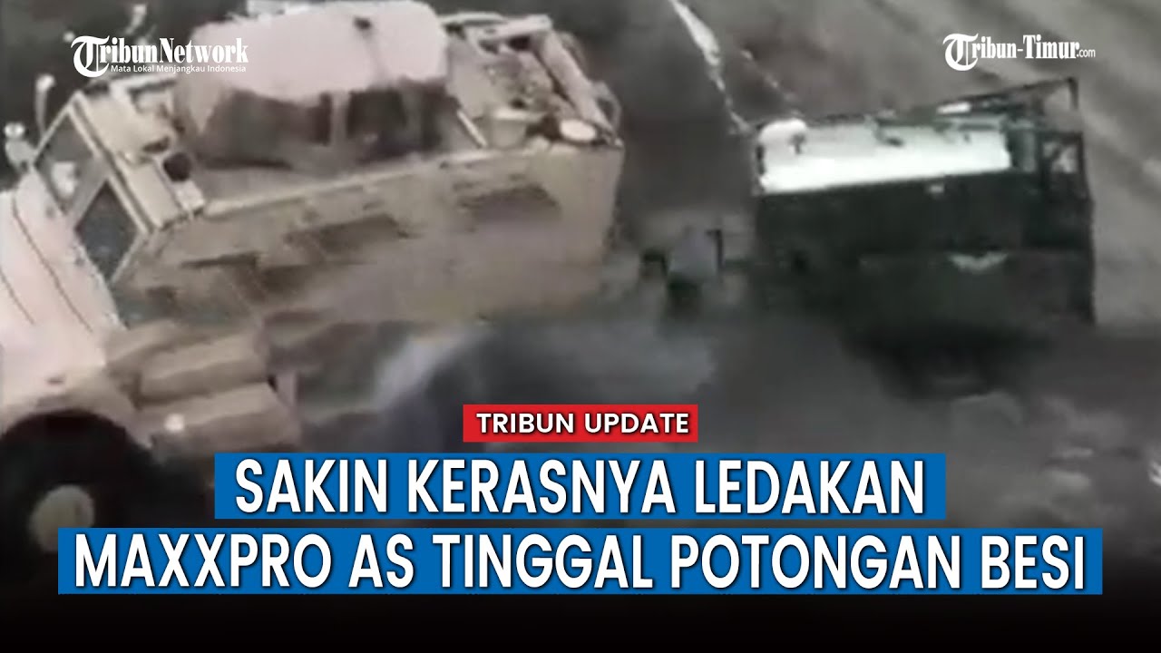 Kendaraan Militer MaxxPro AS Hancur Dihantam UAV Lancet Rusia