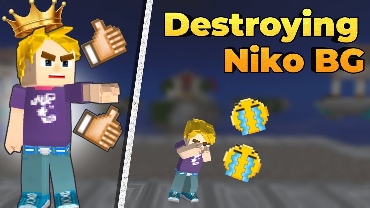 Destroying and Humiliating NikoBG ☠️ | BlockmanGo BedWars.