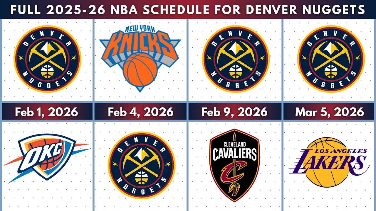 Full 2025-26 NBA Schedule For Denver Nuggets