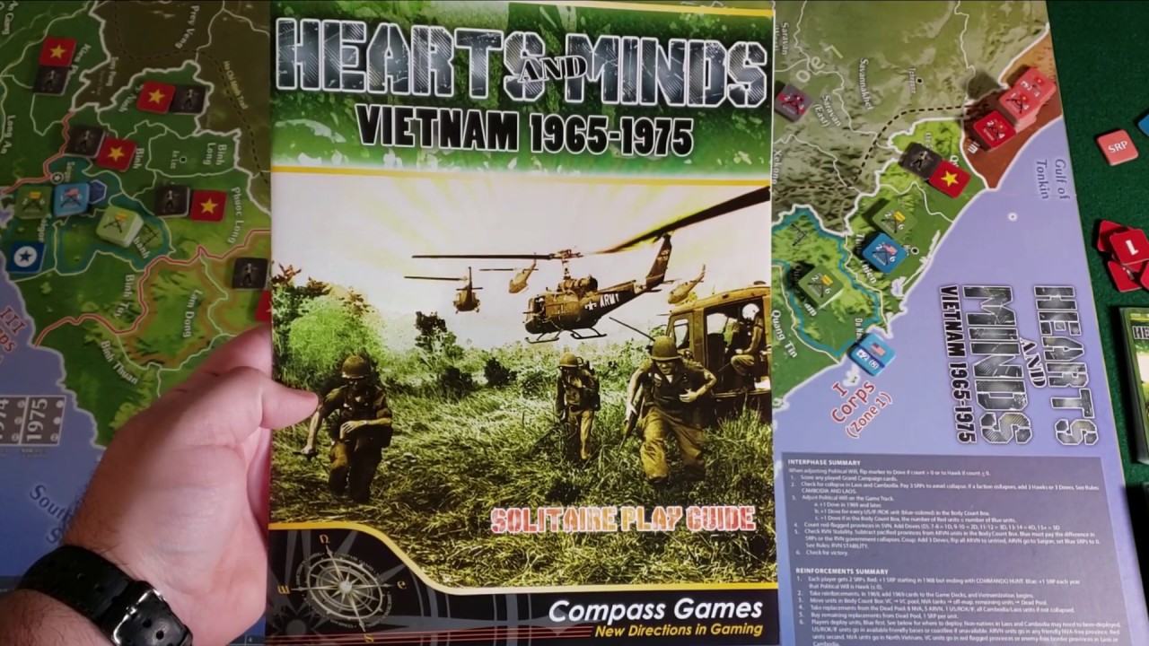 Let's Play! Hearts And Minds: Vietnam 1965-1975 (Tutorial - Solitaire Bot)