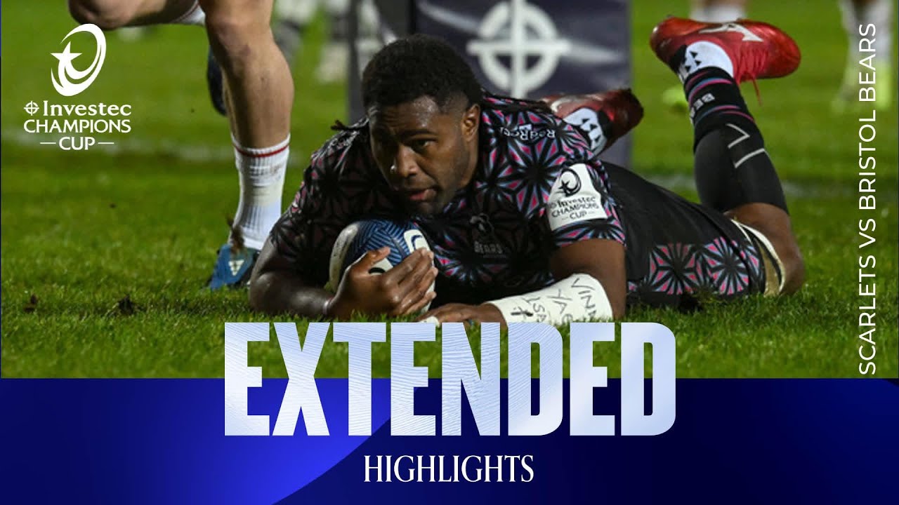 Bears Hold On! | Scarlets v Bristol Bears | Investec Champions Cup Extended Highlights