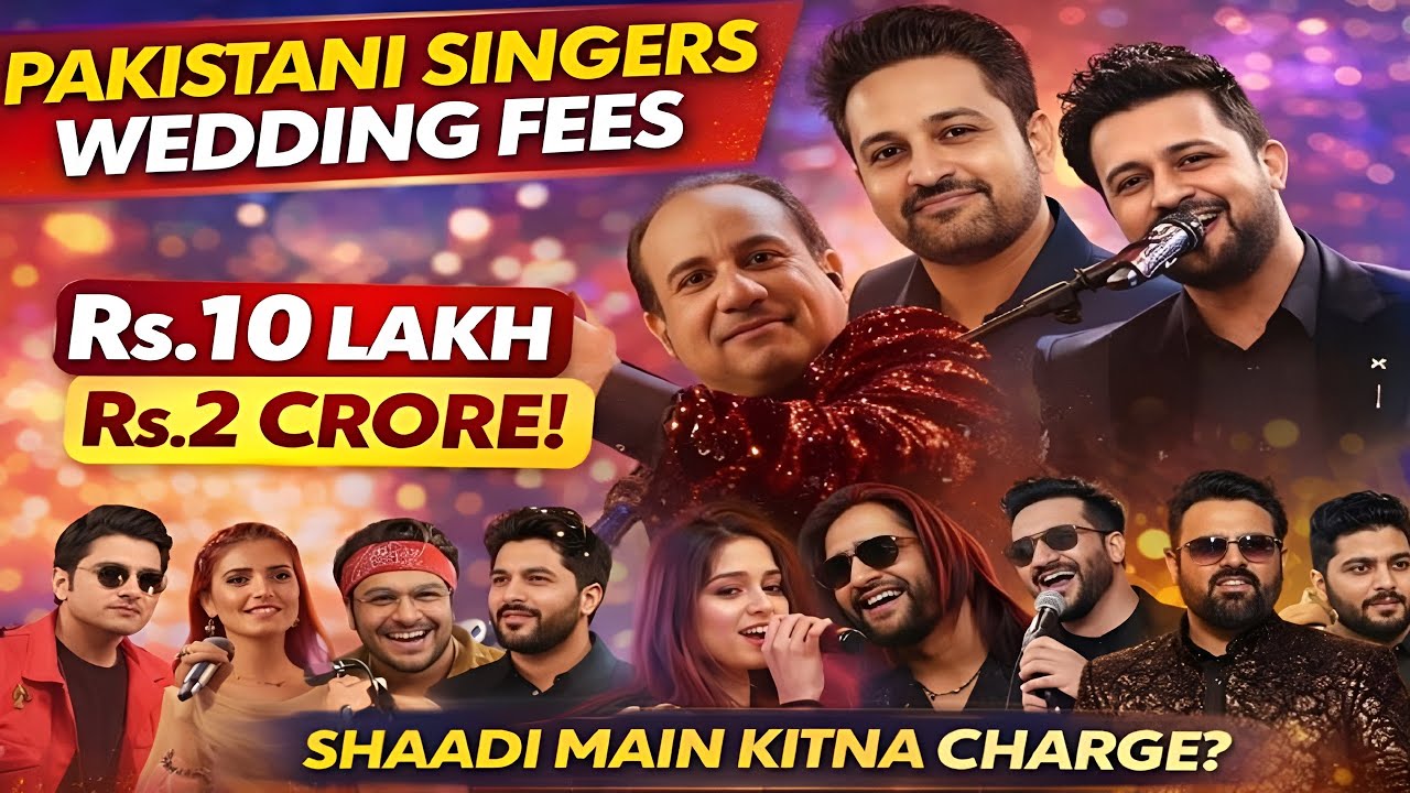 Shaadi Functions Mein Pakistan ke Top 10 Singers ki FEES Kitni Hai