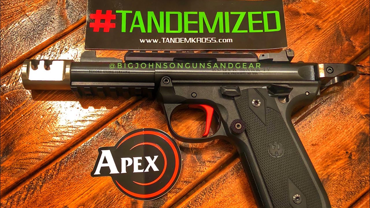 Ruger Tactical 22/45 Race Gun : Apex MK IV Trigger Kit Test / Tandemkross Accessories / Range Test💥