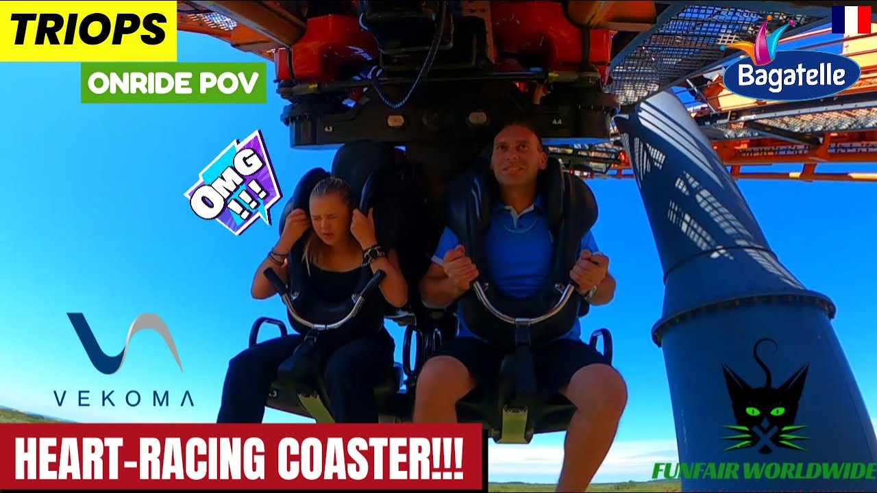 TRIOPS: Heart-Racing Vekoma Coaster Onride POV at Parc Bagatelle 2024 🇫🇷
