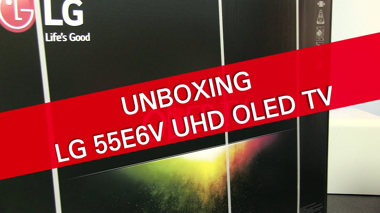 LG 55E6V E6 OLED UHD webOS 3 TV unboxing