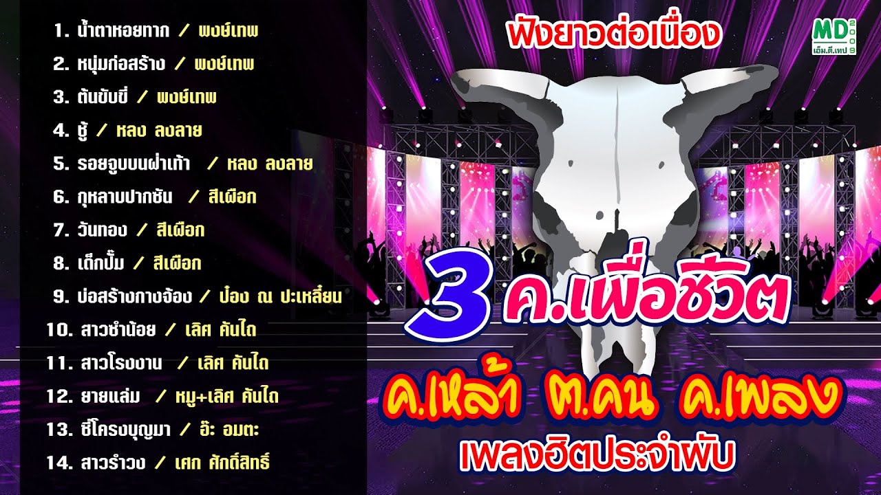 ฟังยาวต่อเนื่อง | [3 ฅ.เพื่อชีวิต] เพลงฮิตเพื่อชีวิตประจำสัปดาห์ (Non-stop Pleng Puea Chiwit Hits)