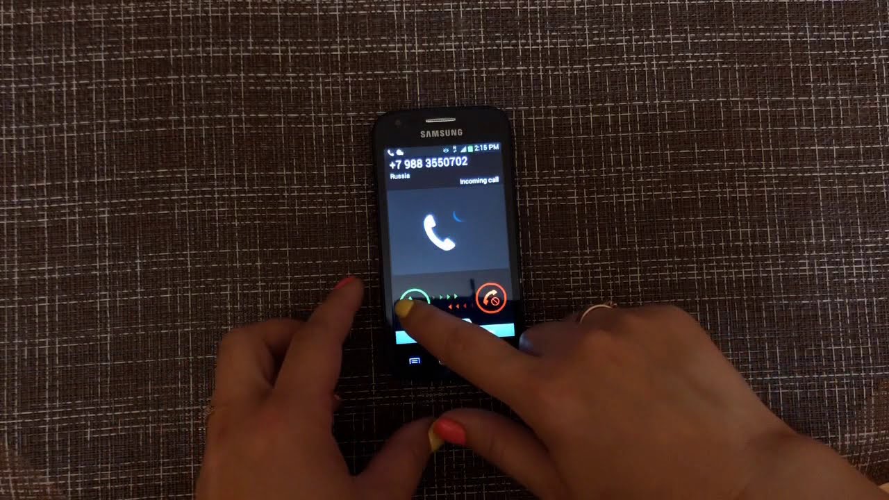 Incoming call Samsung Galaxy Ace III GT-S7270