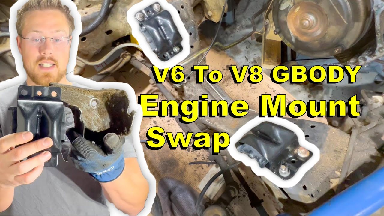 Замена опоры двигателя V6 на V8 Gbody 1981 El Camino | The Meano Camino