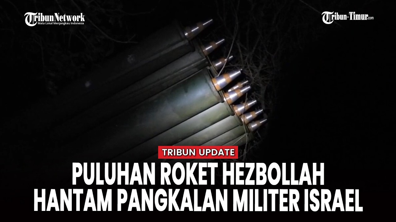 Detik-detik Roket Hizbullah Gempur Pangkalan Militer Israel dan Kota Safed