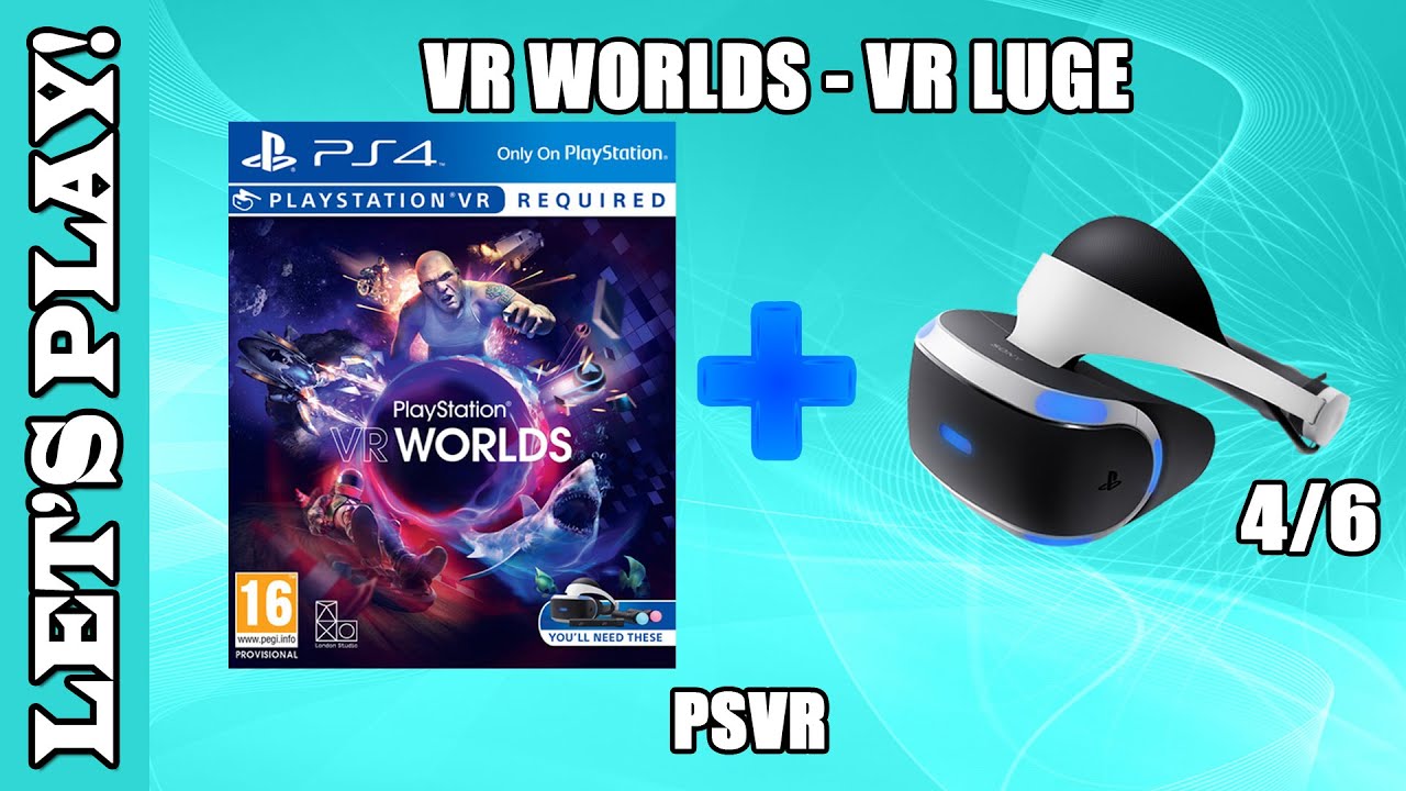 Let's Play! VR Luge - PlayStation VR Worlds with PlayStation VR (PS4, PSVR)