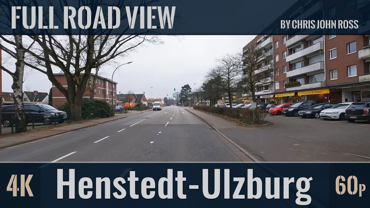 Henstedt-Ulzburg, Germany: Rhen - Norderstedter Straße, Wilstedter Straße, Imbarg - 4K (2160p/60p)