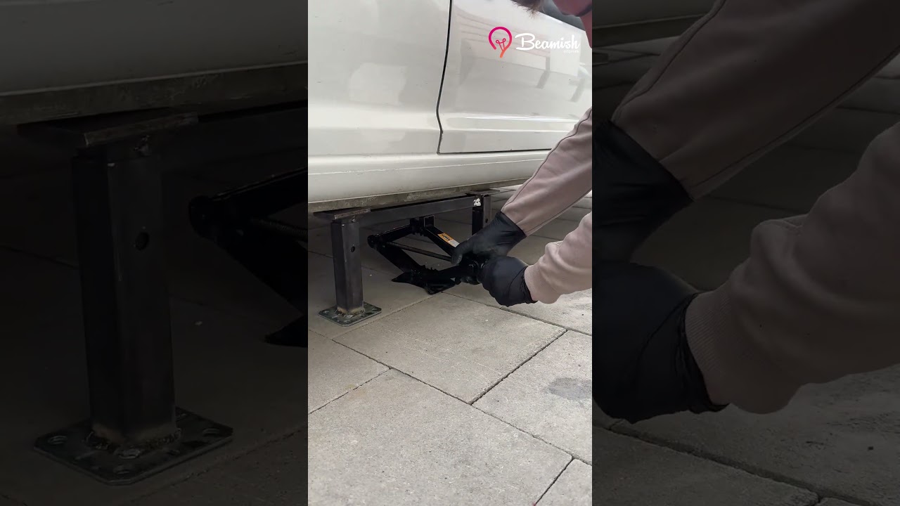 Genius car jack hack #useful  #car #jack #metalwork
