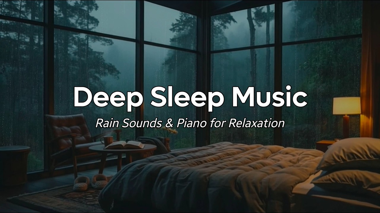 FALL ASLEEP INSTANTLY with Rainstorm Sounds & Peaceful Piano Music