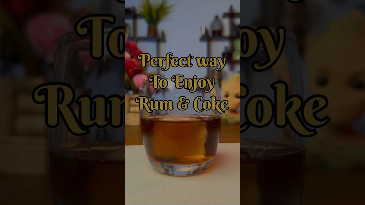 How to make perfect rum & coke drink #shortsfeed #shorts