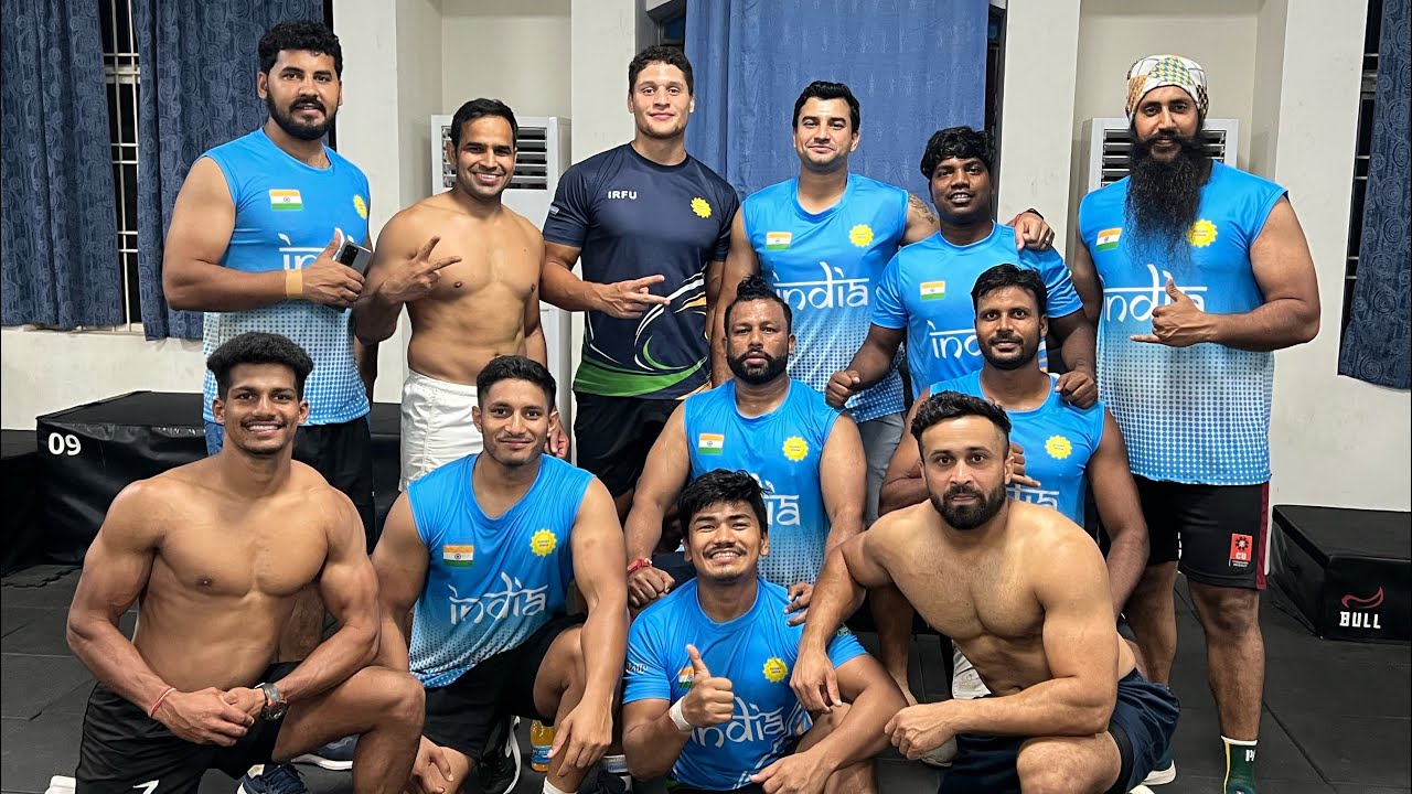 Gym workout with India rugby team 🏈🇮🇳