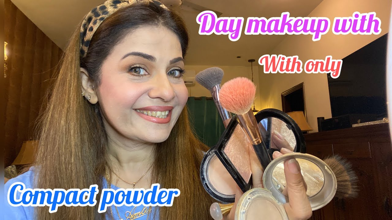 DAY MAKEUP with only COMPACT POWDER and see how easy makeup becomes for all ages👏👏03002294095  -