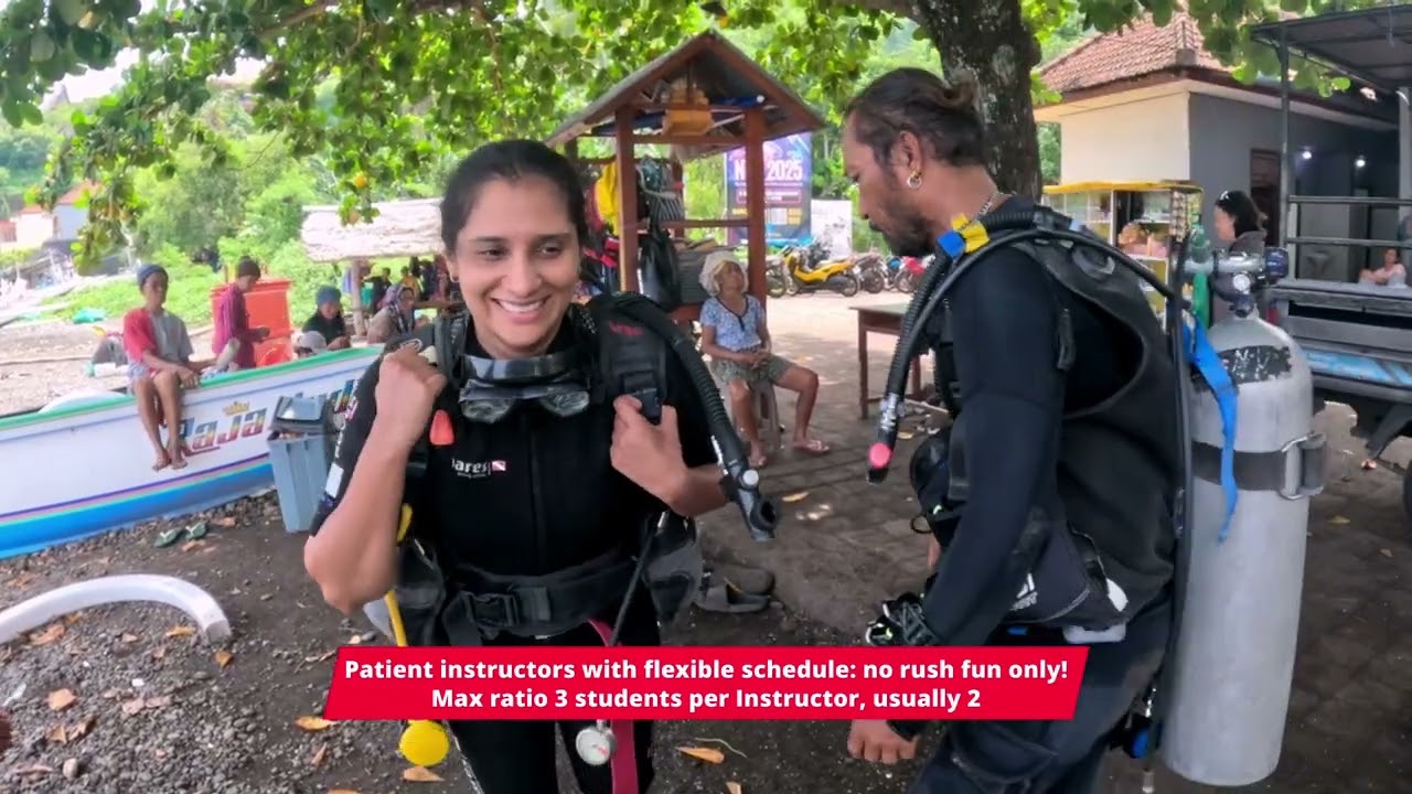Discover Scuba Diving in Amed BALI in small groups!