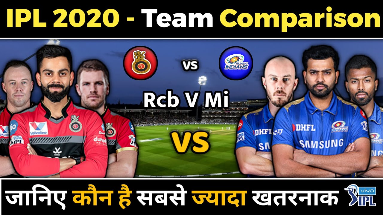IPL 2020 - RCB vs MI Team Comparison | RCB vs MI Playing 11