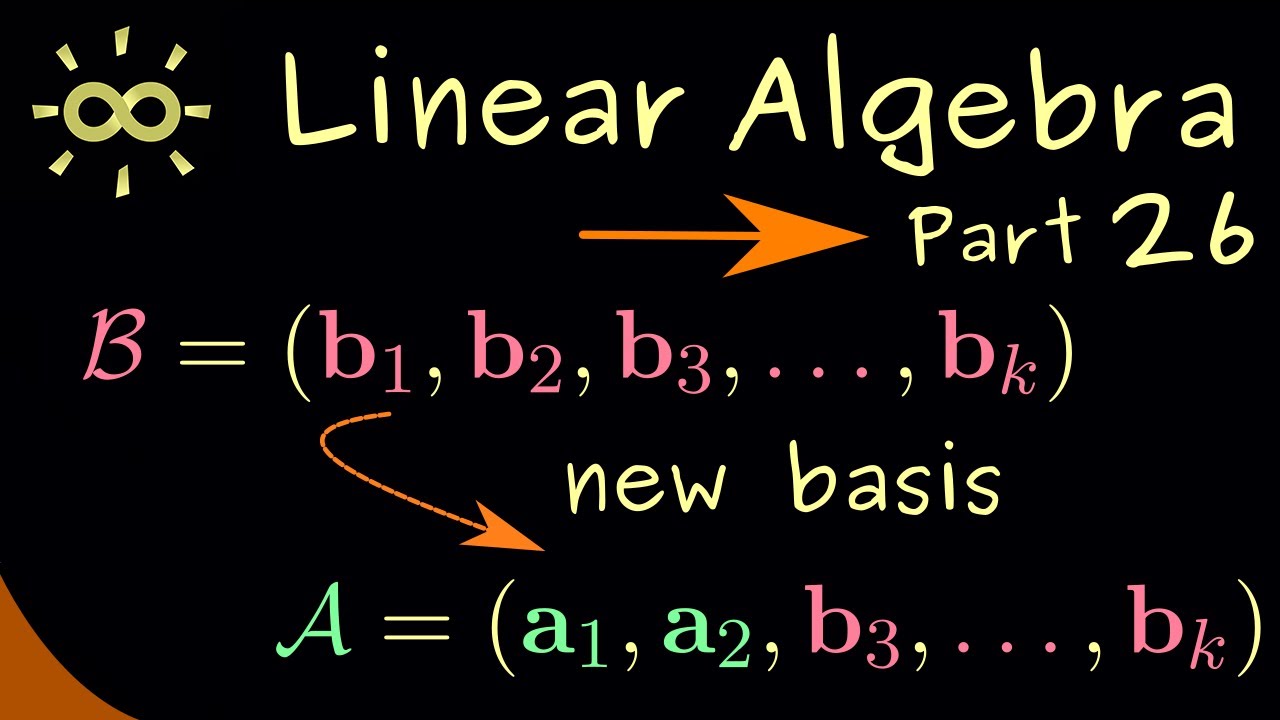 Linear Algebra 26 | Steinitz Exchange Lemma [dark version]