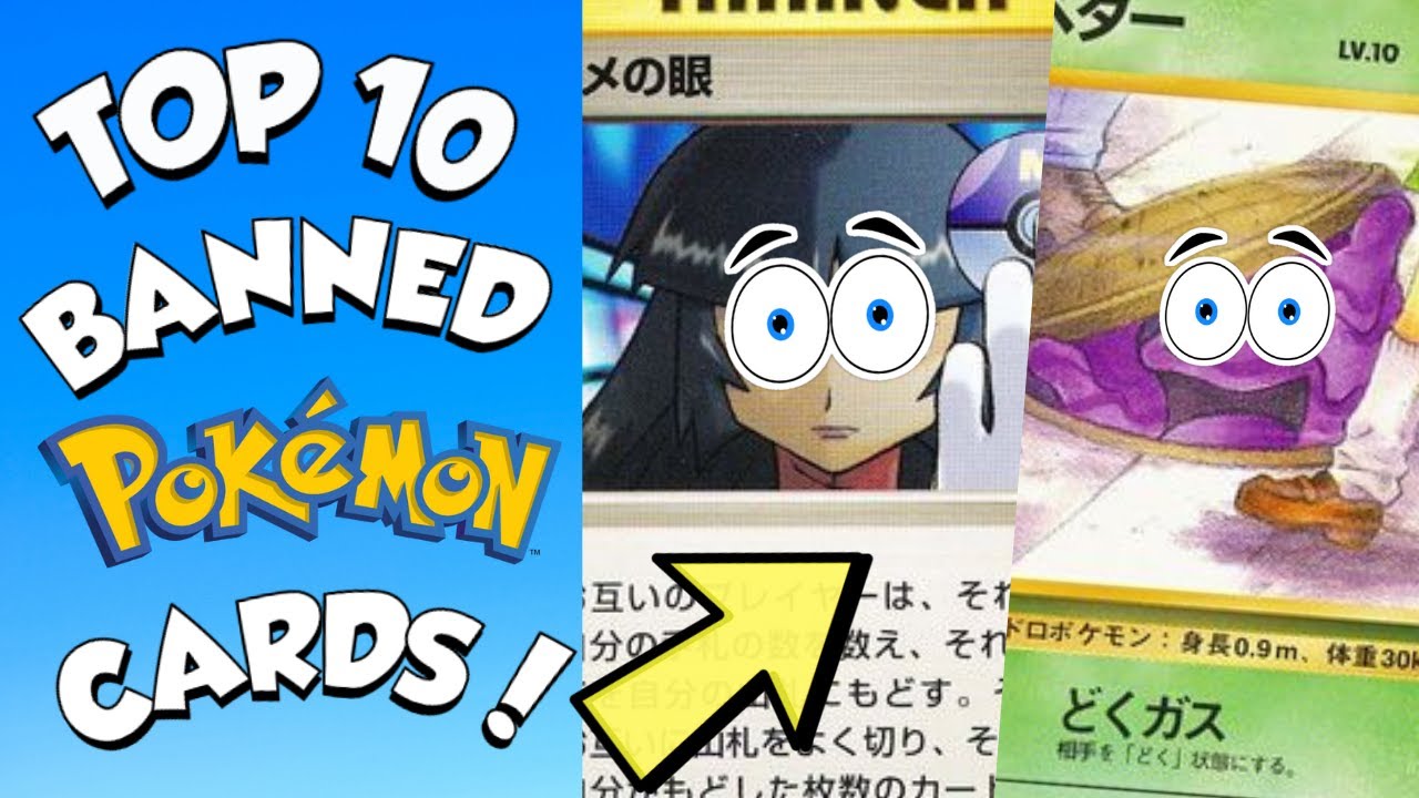 Top 10 CENSORED/BANNED Pokemon Cards!