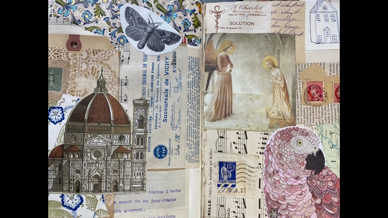 Craft with me | 5 prompt weekly collage challenge #2020c11 | Margarete Miller