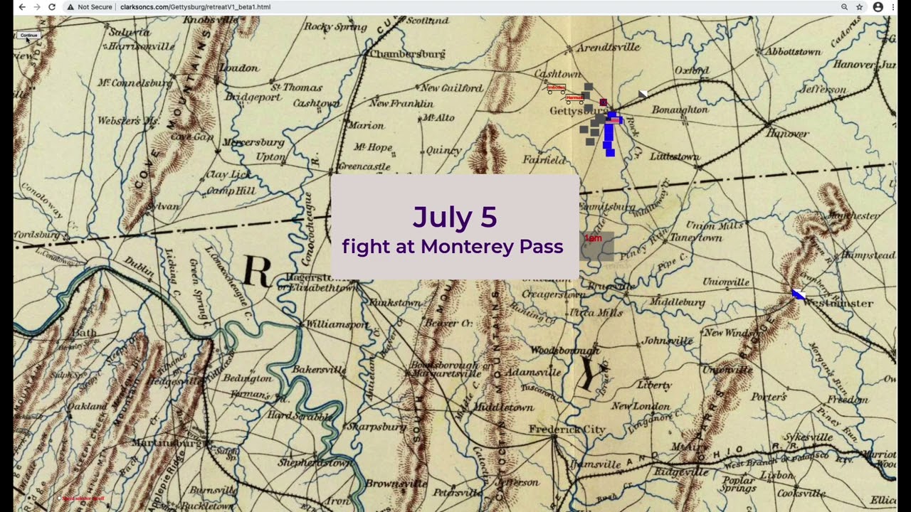 Retreat From Gettysburg - Part One