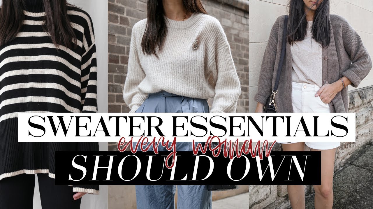 The ONLY sweaters you *NEED* in your capsule wardrobe (Basics of style)