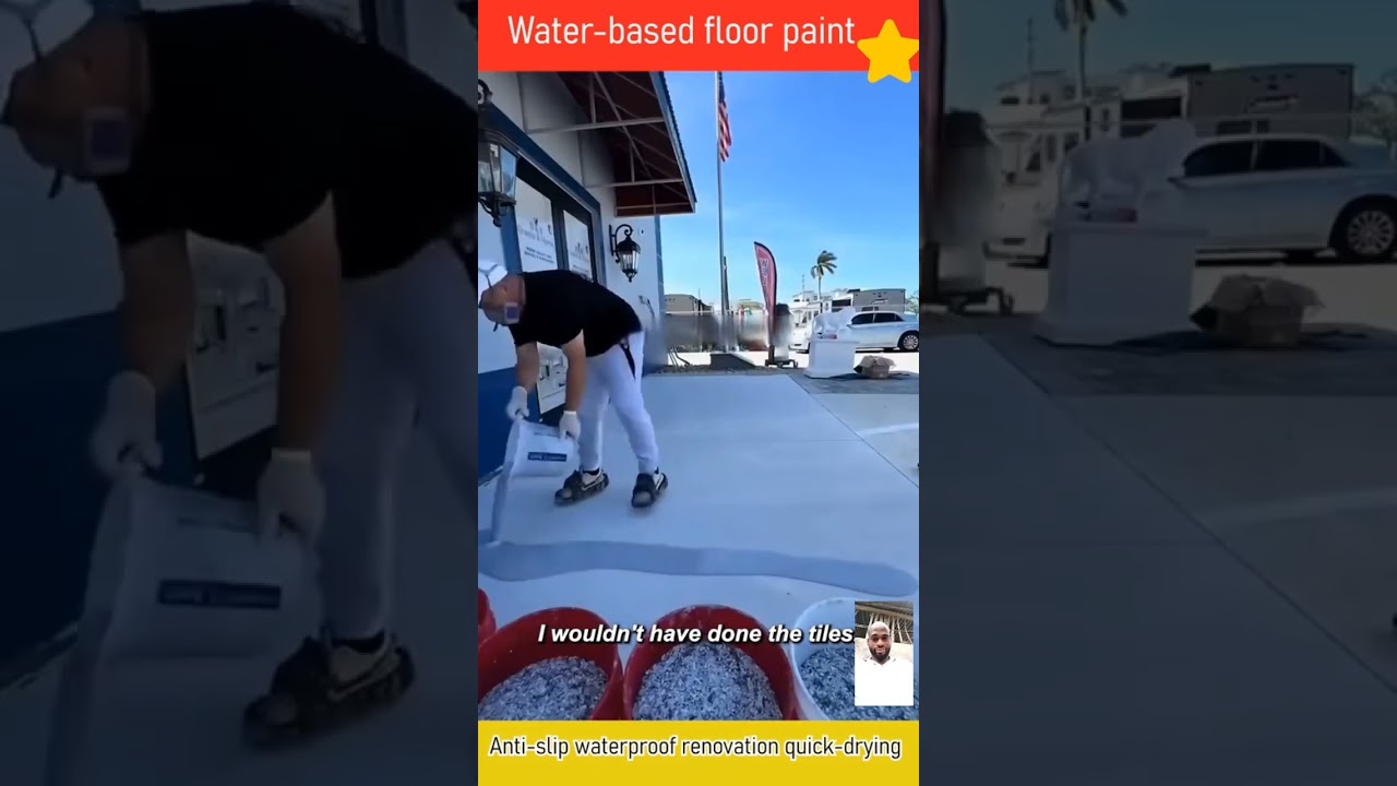 Rapid-Dry No-Slip Water-Based FloorPaint #fyp #paintings #antislip #waterbased#waterproof