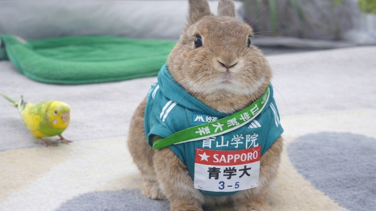 実は、準備万端で箱根駅伝の出番待ちをしていた、うさぎのふく・・・　【メンバー限定No83】