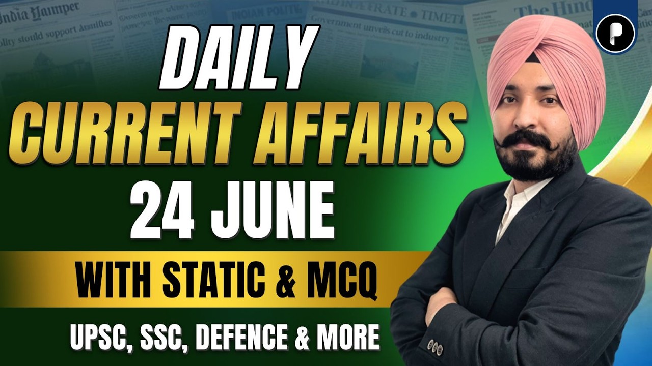Malwi Potato, Garadu and Balam kakdi from Madhya Pradesh Get GI Tag | 24 June Current Affairs 2026