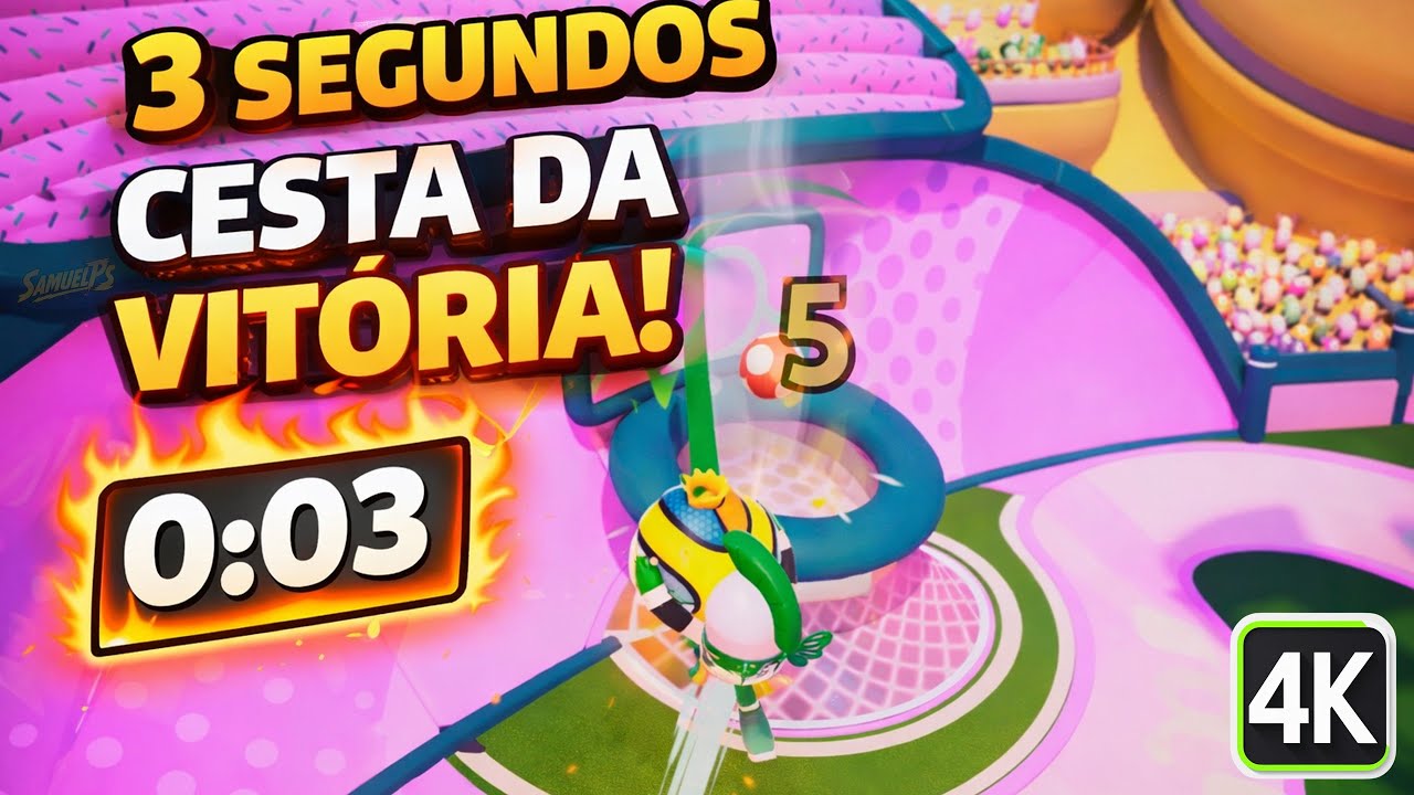 CESTA da VITÓRIA aos 3 SEGUNDOS FINAIS Fall Guys Crown Jam (PS5) 4K 60fps HDR Gameplay